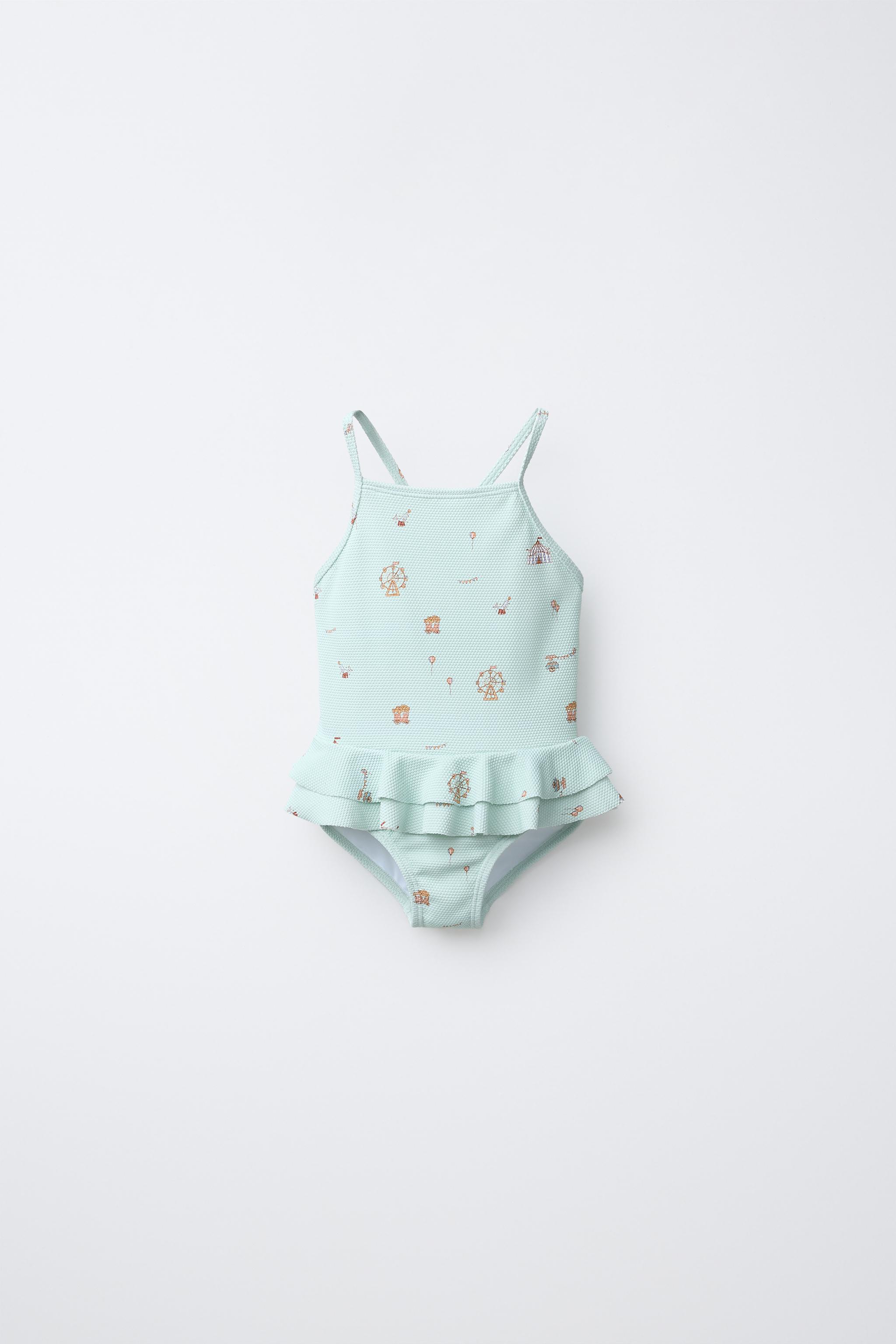 1-6 ANS/ MAILLOT DE BAIN À VOLANTS ET CIRQUE